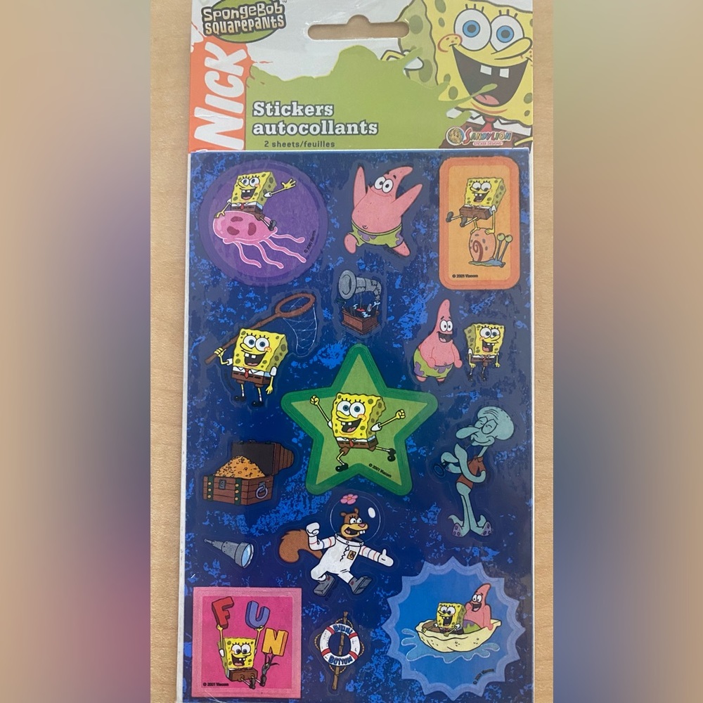 New in package SpongeBob SquarePants stickers-early 2000’s